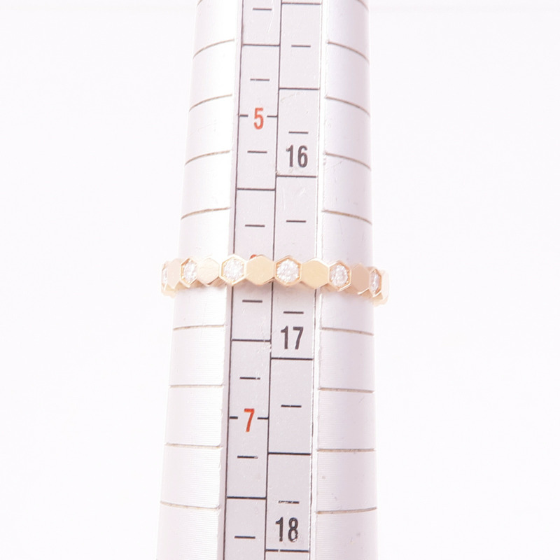 Chaumet 18K玫瑰金Bee De Diamond Ring鑽石戒指Chaumet#52/US#6-6