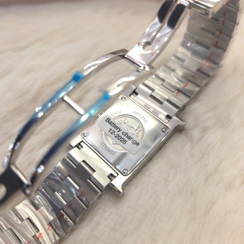 Hermès Heure H 方格不鏽鋼 腕錶-3