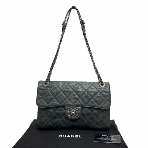 CHANEL 荔枝皮 垂蓋手袋 肩背包