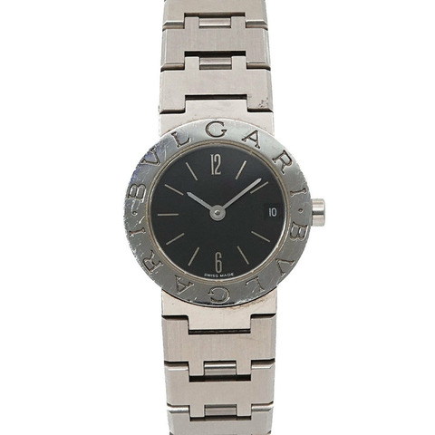 BVLGARI BB23SS 女士腕錶 日期 黑色石英