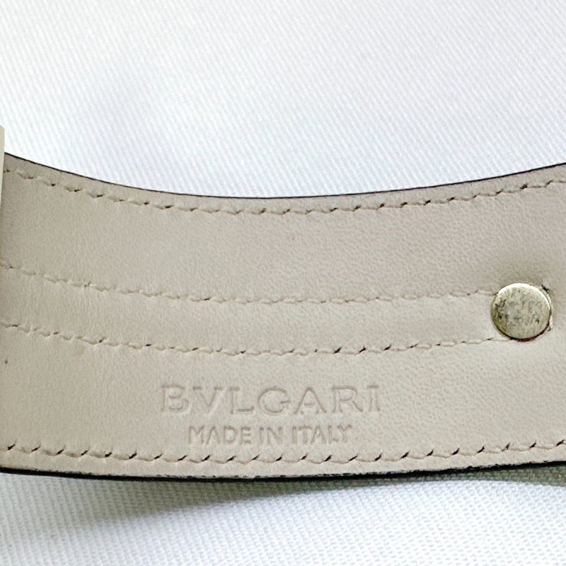 BVLGARI Serpenti黑牛皮雙蛇頭手環-8