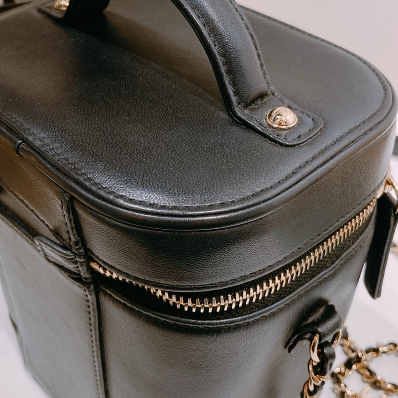 TW4463 Chanel 香奈兒牛皮桶盒子手挽斜揹包 Vanity Case Handle With Chain Bag-8