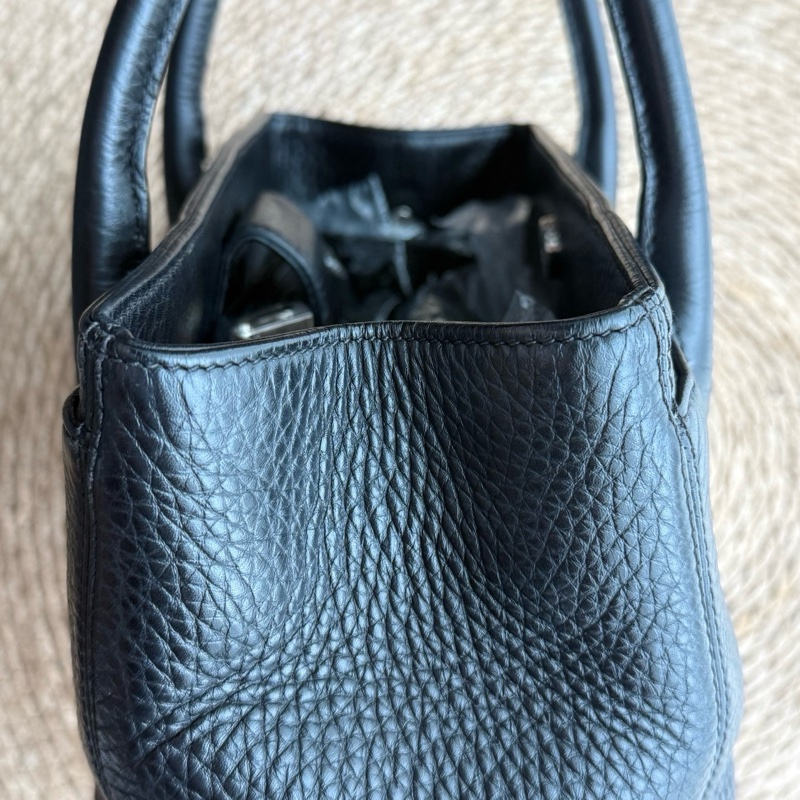 Chanel cerf黑銀荔枝紋粗顆粒小號 年份:18開-7
