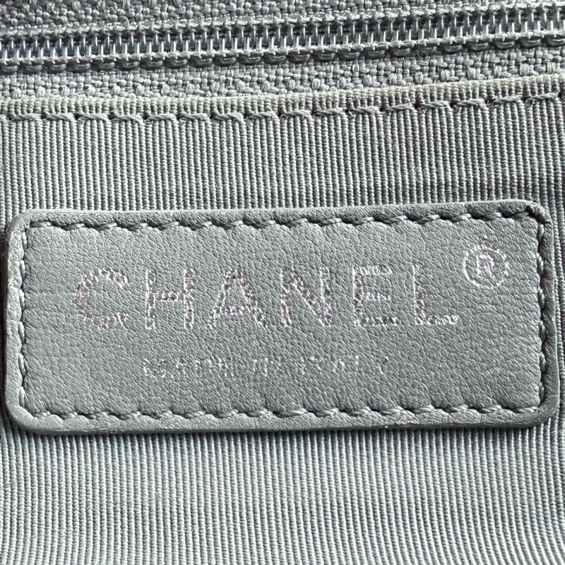 Chanel cerf黑銀荔枝紋粗顆粒小號 年份:18開-9