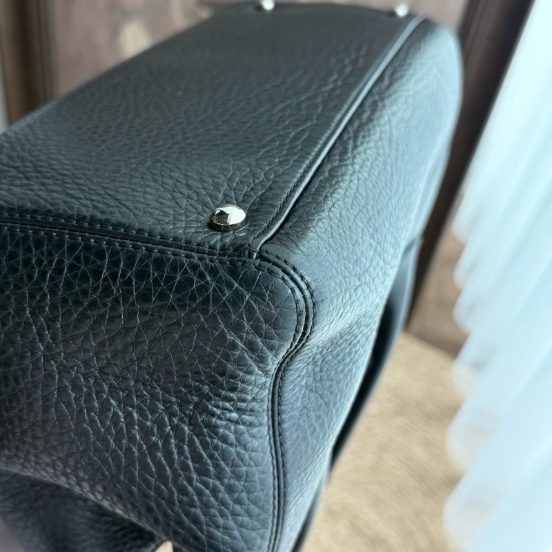 Chanel cerf黑銀荔枝紋粗顆粒小號 年份:18開-13