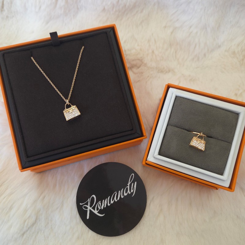 Hermès Amulettes Kelly18k金 鑲鑽戒指 53-5