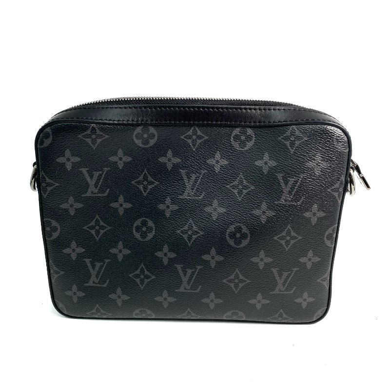 △ Louis Vuitton 路易威登 Black Coated Canvas Monogram Trio Messager Shoulder Bag M69443 黑色塗層帆布經典老花肩背袋 - 257018670-2