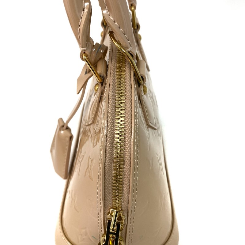 △ Louis Vuitton 路易威登 Alma BB Pearl Pink Patent Leather Monogram 2Way Bag 珍珠粉紅色漆皮經典花紋兩用袋 -257018522-6