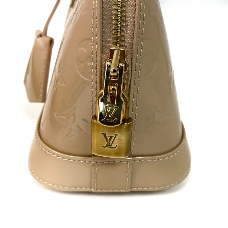 △ Louis Vuitton 路易威登 Alma BB Pearl Pink Patent Leather Monogram 2Way Bag 珍珠粉紅色漆皮經典花紋兩用袋 -257018522-7