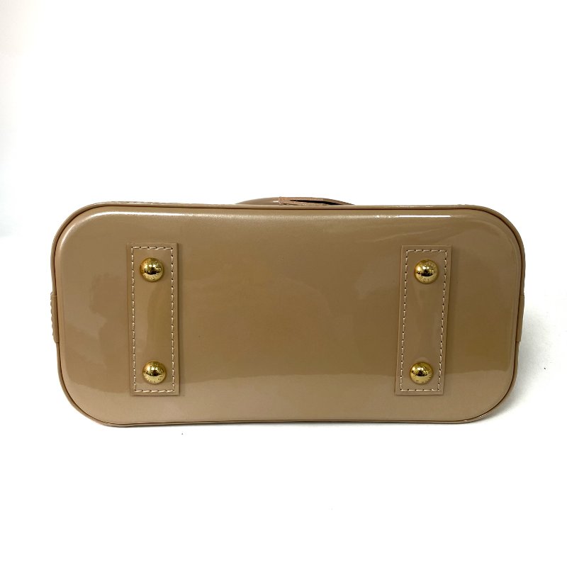 △ Louis Vuitton 路易威登 Alma BB Pearl Pink Patent Leather Monogram 2Way Bag 珍珠粉紅色漆皮經典花紋兩用袋 -257018522-9