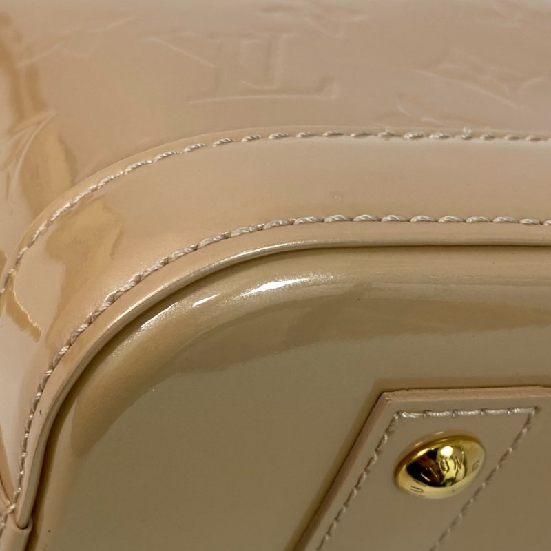 △ Louis Vuitton 路易威登 Alma BB Pearl Pink Patent Leather Monogram 2Way Bag 珍珠粉紅色漆皮經典花紋兩用袋 -257018522-13