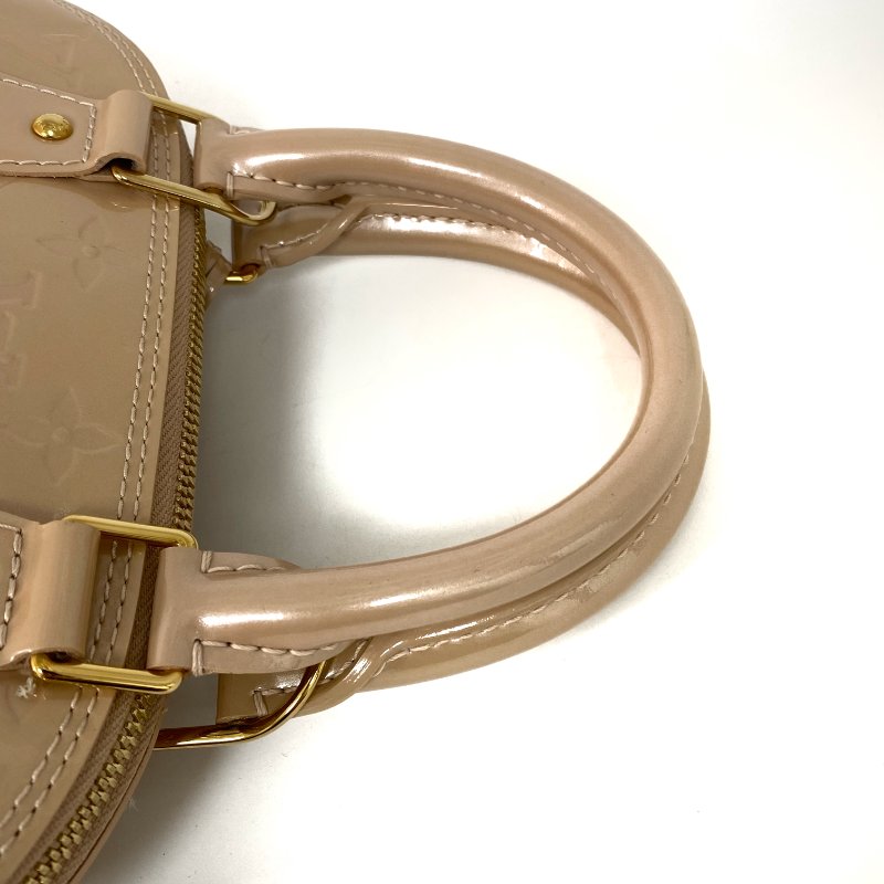 △ Louis Vuitton 路易威登 Alma BB Pearl Pink Patent Leather Monogram 2Way Bag 珍珠粉紅色漆皮經典花紋兩用袋 -257018522-14