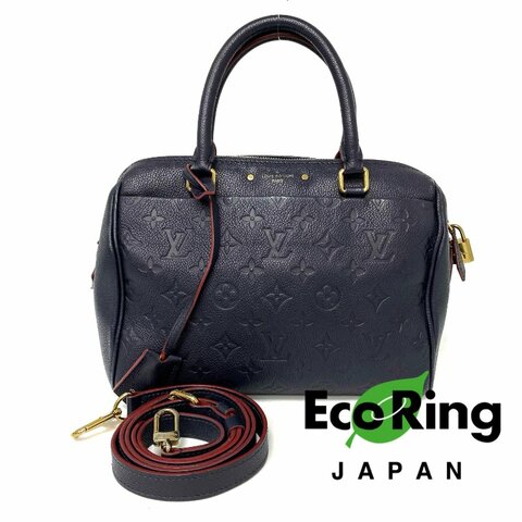 △ Louis Vuitton 路易威登 Speedy Bandouliere 25 Navy Empreinte Calfskin 2Way Bag M43501 深藍色壓花牛皮兩用袋 M43501 -257018827