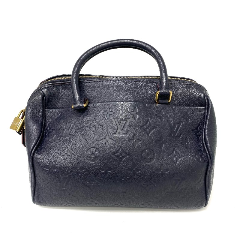 △ Louis Vuitton 路易威登 Speedy Bandouliere 25 Navy Empreinte Calfskin 2Way Bag M43501 深藍色壓花牛皮兩用袋 M43501 -257018827-2