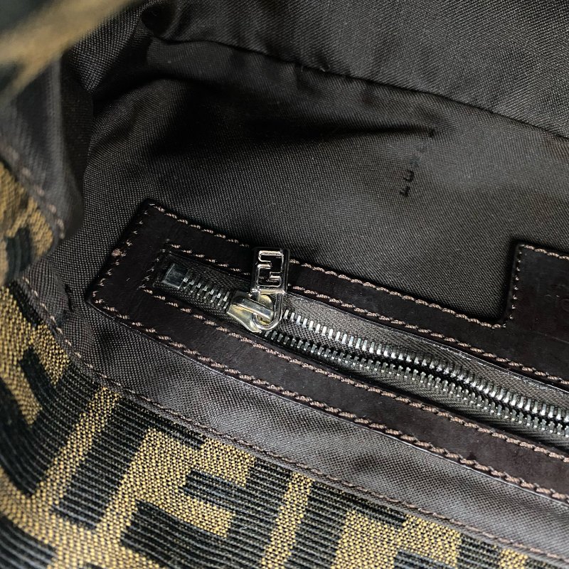 △ Fendi 芬迪 Brown Canvas Vintage Shoulder Bag 啡色帆布復古肩背袋 -257019006-18