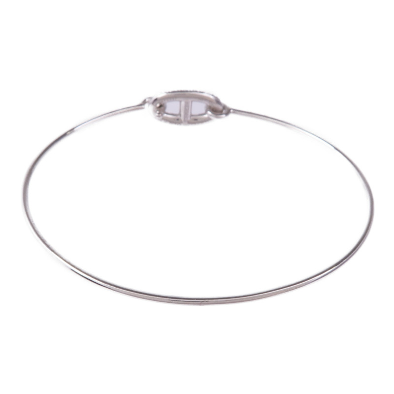 HERMES 18K白金Ronde Chaine D'ancre Diamond Bracelet鑽石手鏈-2