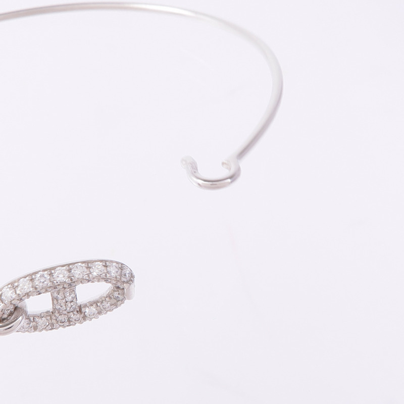 HERMES 18K白金Ronde Chaine D'ancre Diamond Bracelet鑽石手鏈-5