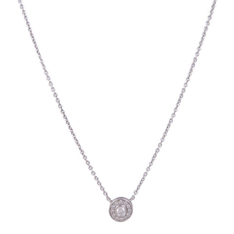TIFFANY＆CO PT900鉑金Circlet Diamond Necklace鑽石項鍊