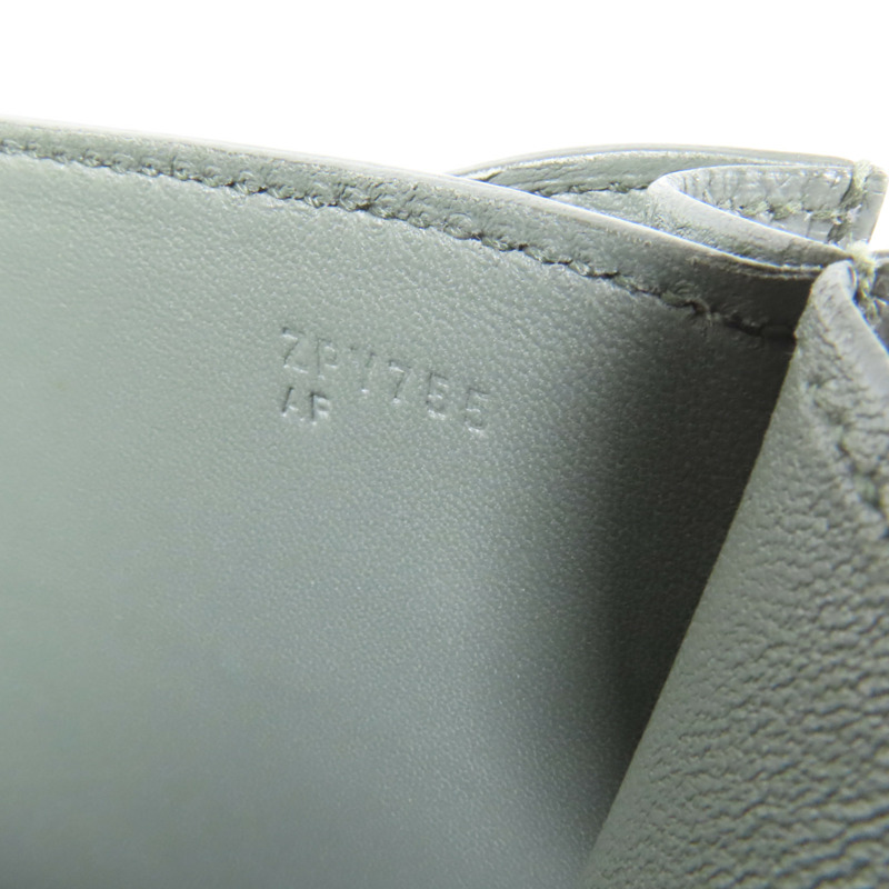 HERMES Epsom皮革Constance Mini銀扣肩背袋Vert Amande-9