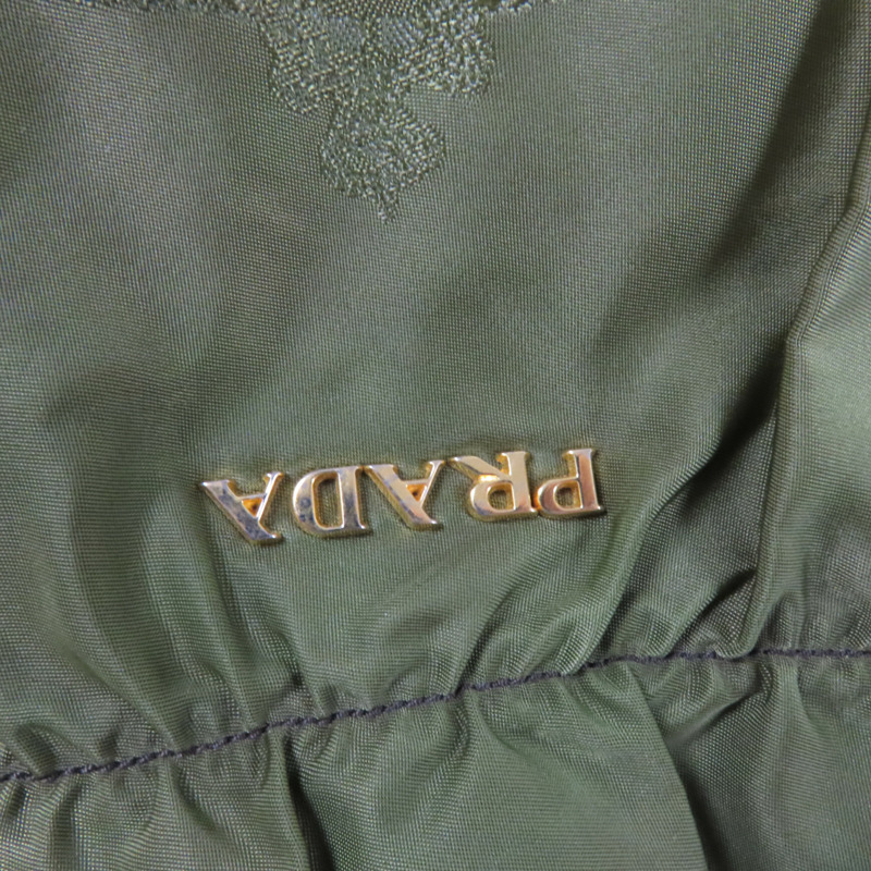 PRADA 尼龍Shoulder Bag金扣肩背袋-6