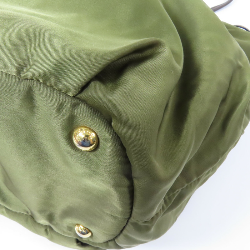 PRADA 尼龍Shoulder Bag金扣肩背袋-12