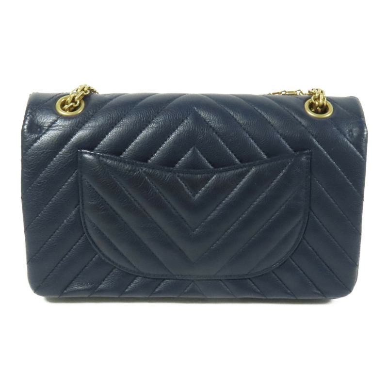 CHANEL 牛皮皮革2.55金扣鏈帶肩背袋-1