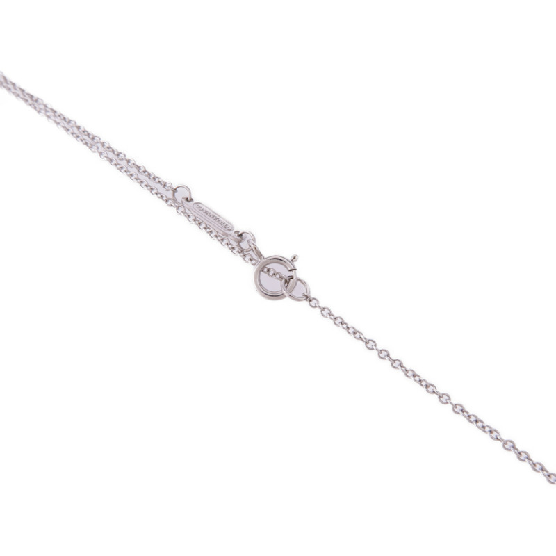 TIFFANY&CO 18K白金T Smile鑽石項鍊-3