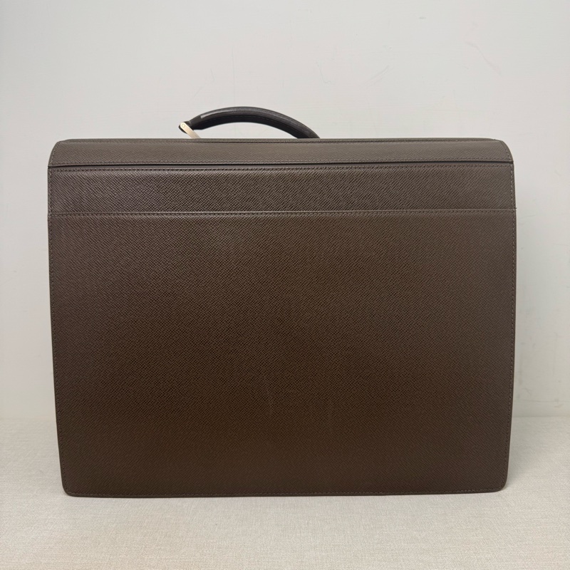 Louis Vuitton 深棕色皮革公事包-4