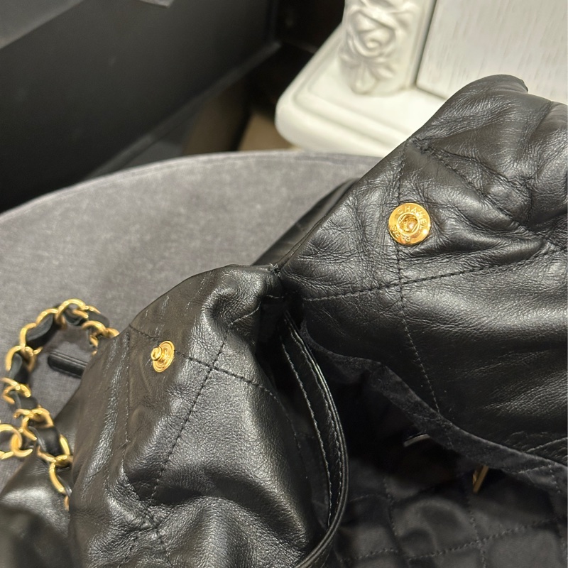 Chanel 22bag黑金小號 芯片款 #99新閒置 #22萬入手 #配件齊全-13