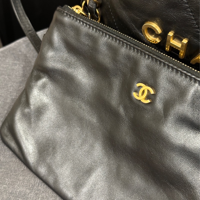 Chanel 22bag黑金小號 芯片款 #99新閒置 #22萬入手 #配件齊全-20