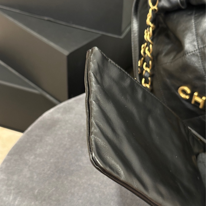 Chanel 22bag黑金小號 芯片款 #99新閒置 #22萬入手 #配件齊全-23