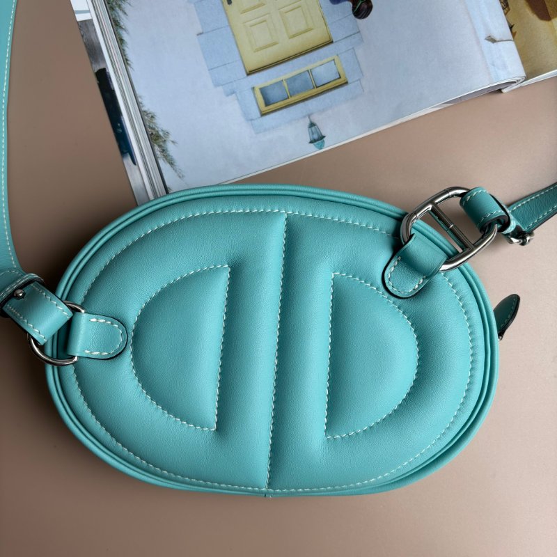 賣場最低價!::HERMES:: In-the-Loop Belt blue Atoll banane 豬鼻子馬卡龍藍 胸口包 腰包-1
