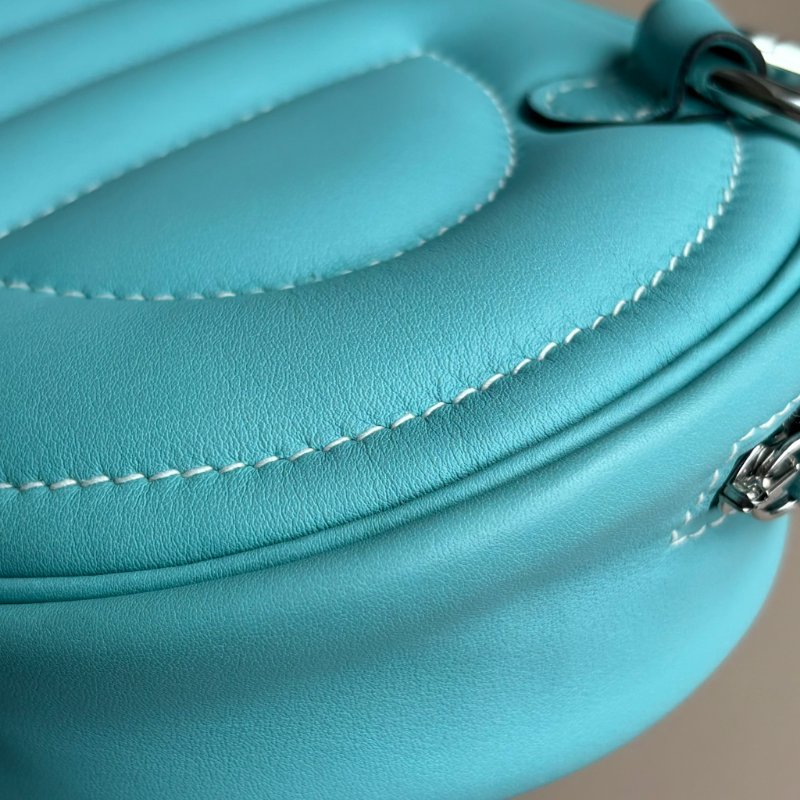 賣場最低價!::HERMES:: In-the-Loop Belt blue Atoll banane 豬鼻子馬卡龍藍 胸口包 腰包-7