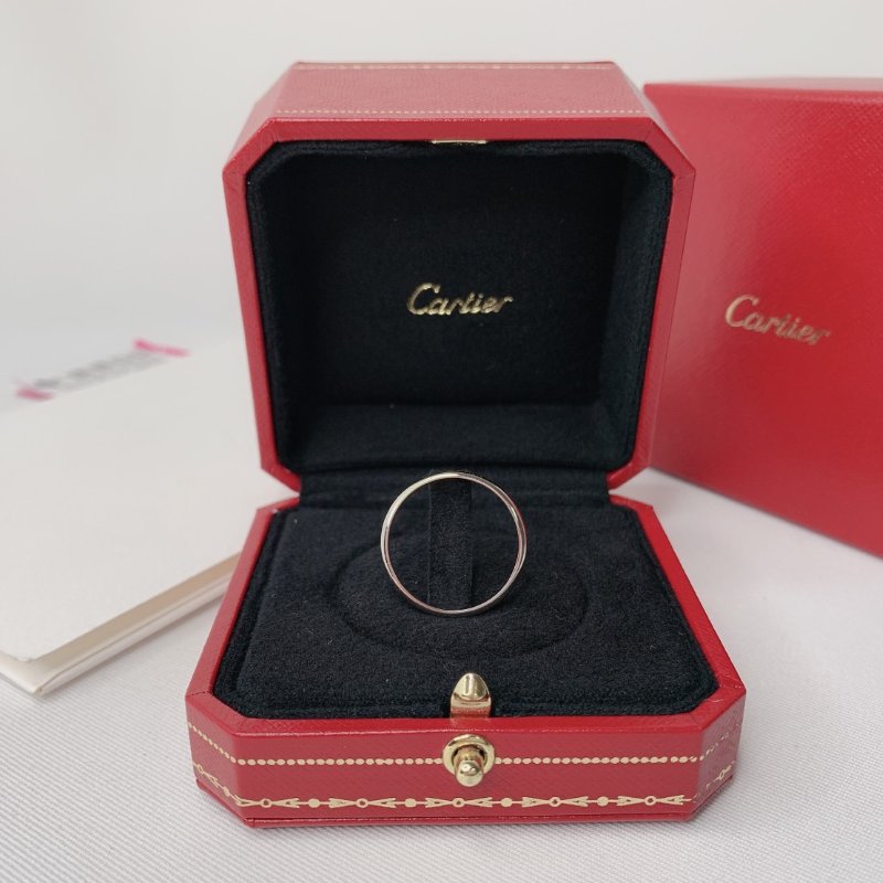 Cartier 卡地亞1895系列鉑金男戒-0