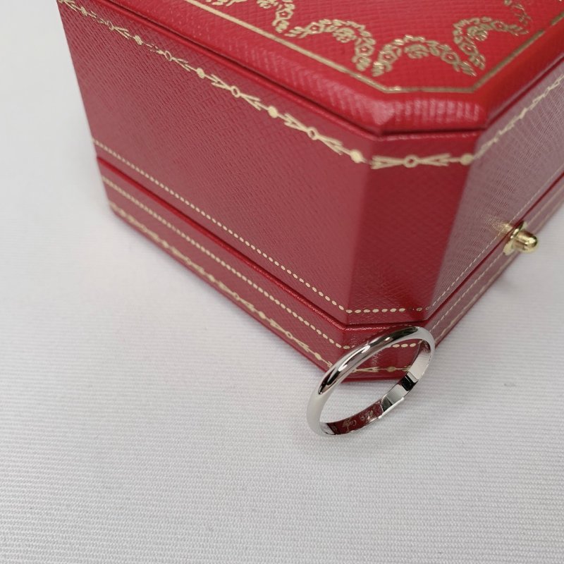 Cartier 卡地亞1895系列鉑金男戒-3
