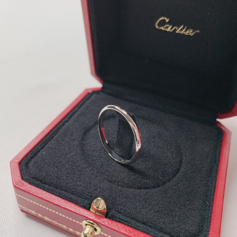 Cartier 卡地亞1895系列鉑金男戒-6