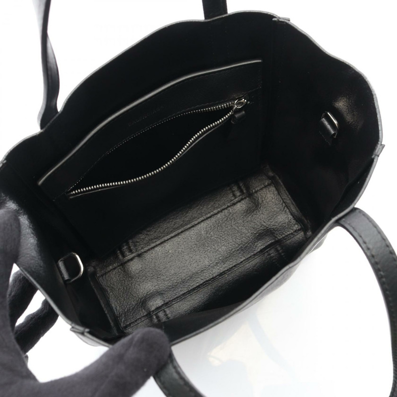 BALENCIAGA EVERYDAY XXS 單肩托特包 皮革 黑色 二手 女士-2