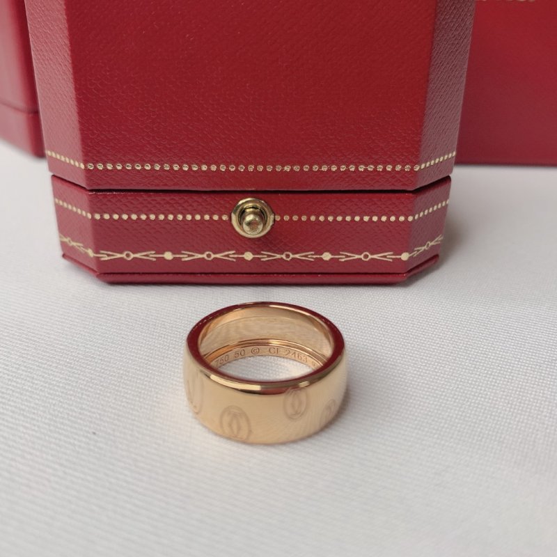 Cartier 卡地亞玫瑰金戒指-3