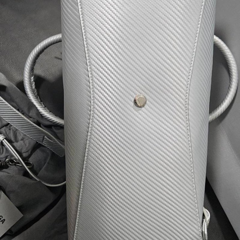 (全新)正品Balenciaga銀色斜紋 neo classic款 機車包/中款-7