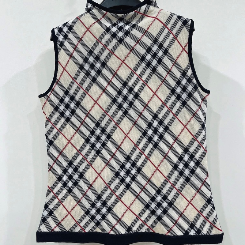 Burberry GOLF 萬年不敗款米格紋針織背心-0