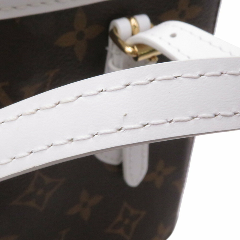 Louis Vuitton Monogram Nano 水桶包 手提包 M81489 白色 2 向肩背包-8