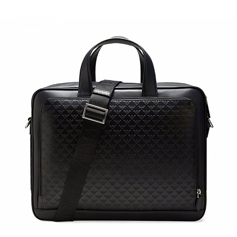 EMPORIO ARMANI 亞曼尼 EA 小牛皮 肩背 手拿 公事包-1