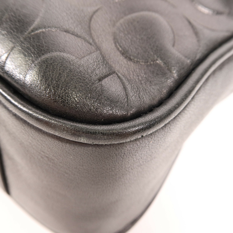 COACH 牛皮皮革Shoulder Bag銀扣肩背袋-5