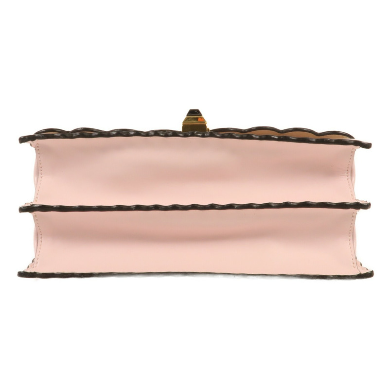 FENDI 牛皮皮革KAN I金扣鏈帶肩背袋-3