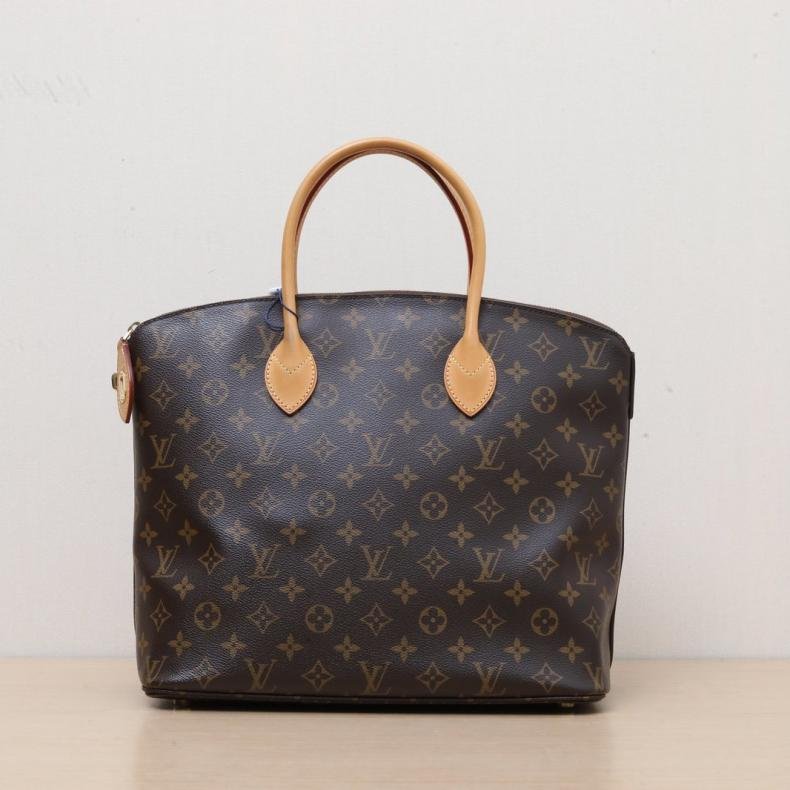 LOUIS VUITTON LockitVertical豎版Tote大號31老花PVC2013肩背包-0
