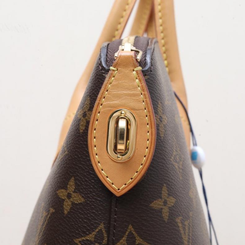 LOUIS VUITTON LockitVertical豎版Tote大號31老花PVC2013肩背包-4