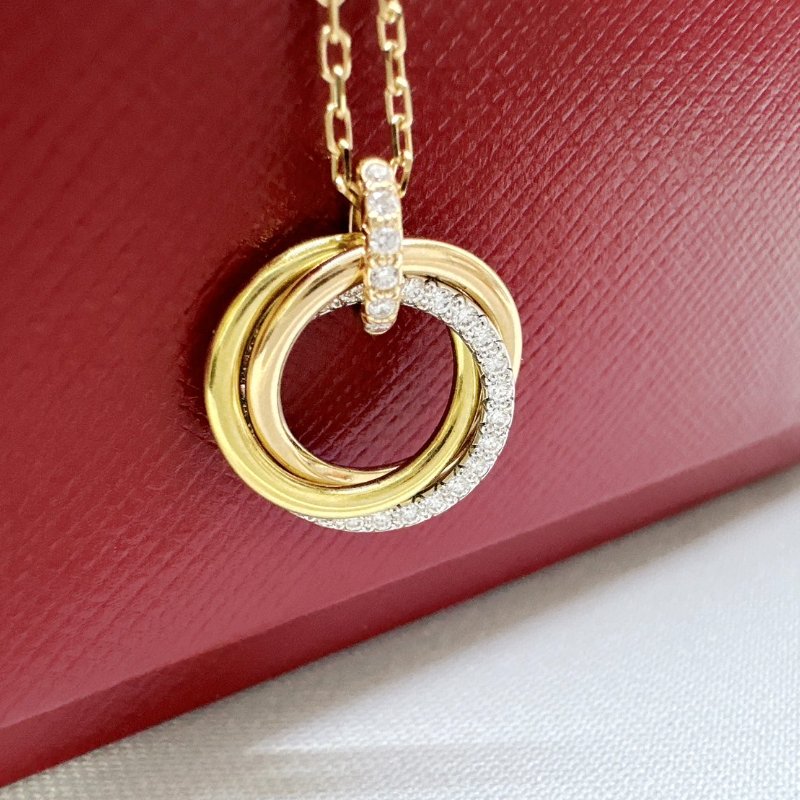 Cartier 全新TRINITY三環鑽鍊-3