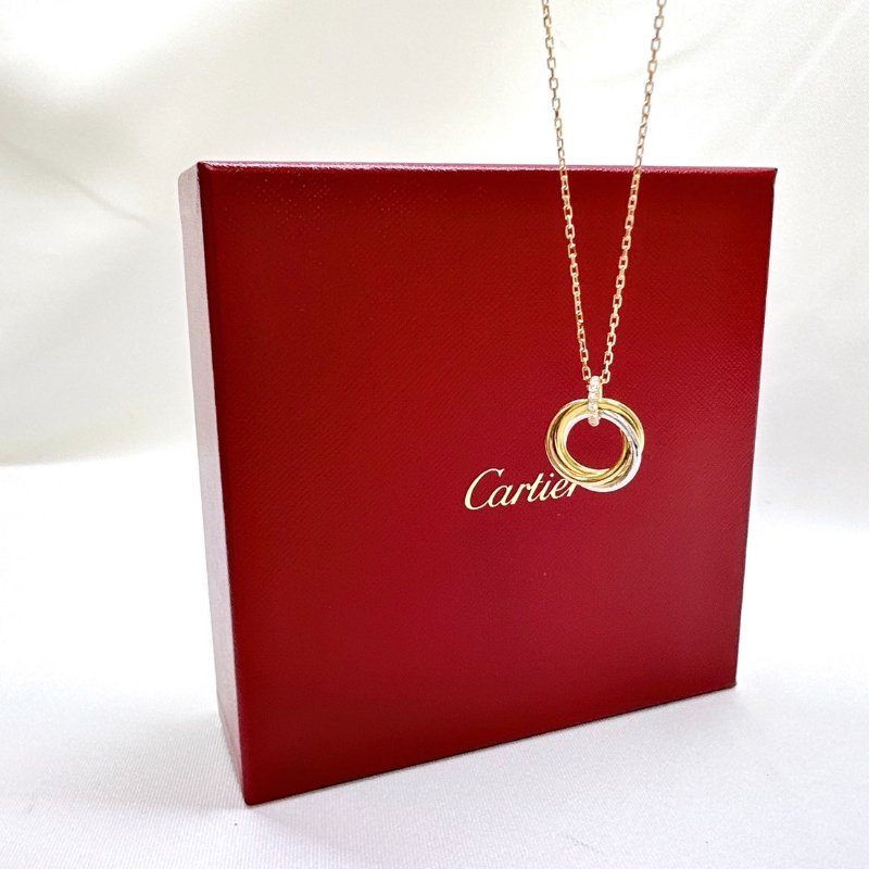 Cartier 全新TRINITY三環鑽鍊-9