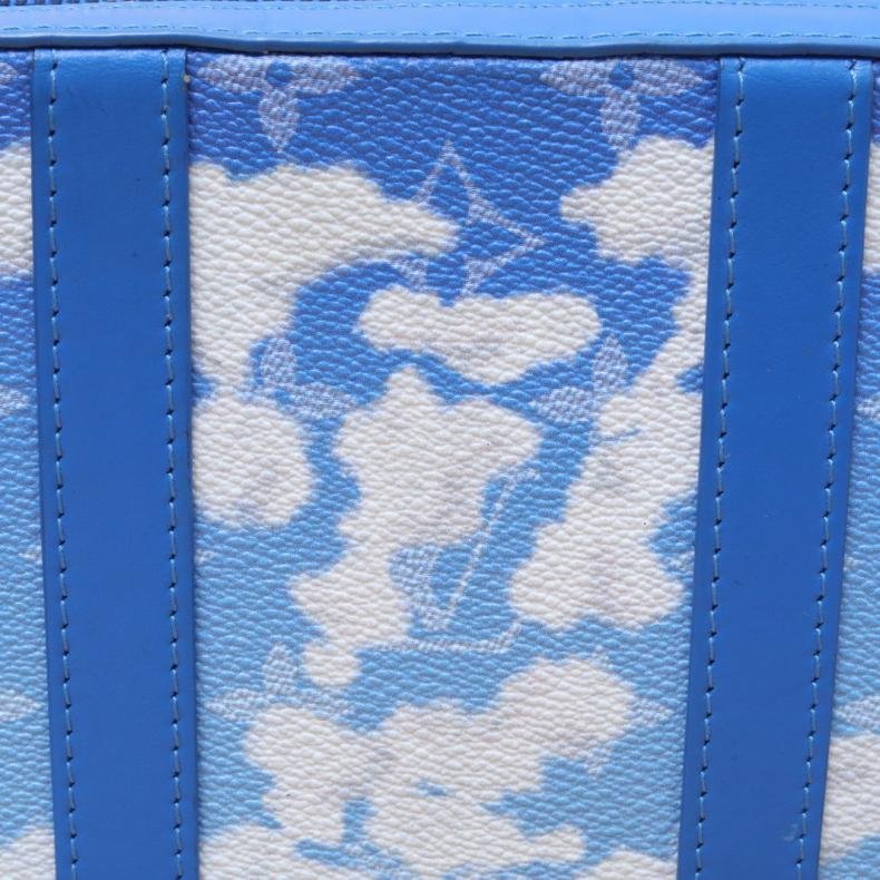 LOUIS VUITTON SoftTrunkWallet盒子包22.5藍色PVC2020藍天白雲系列肩背包-4