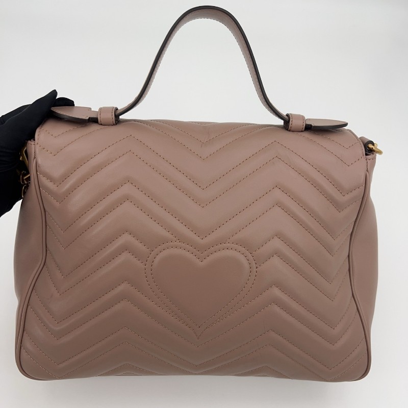Gucci 奶茶色 郵差包 肩背包斜背包 底長32cm-8